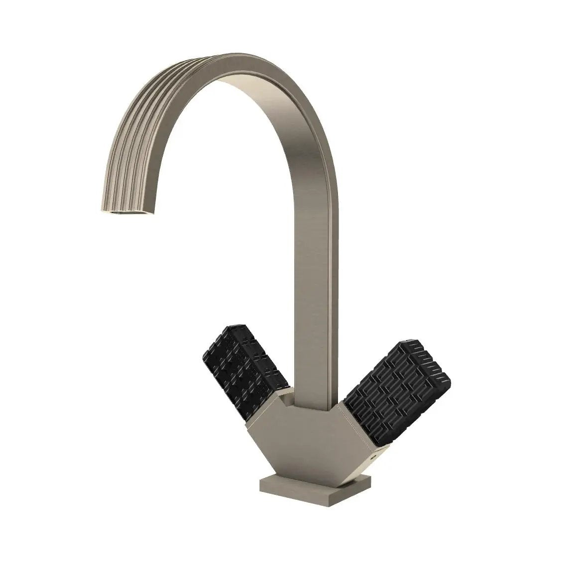 Aquabrass Tosca Single Hole 2 Handles Lavatory Faucet by Aquabrass