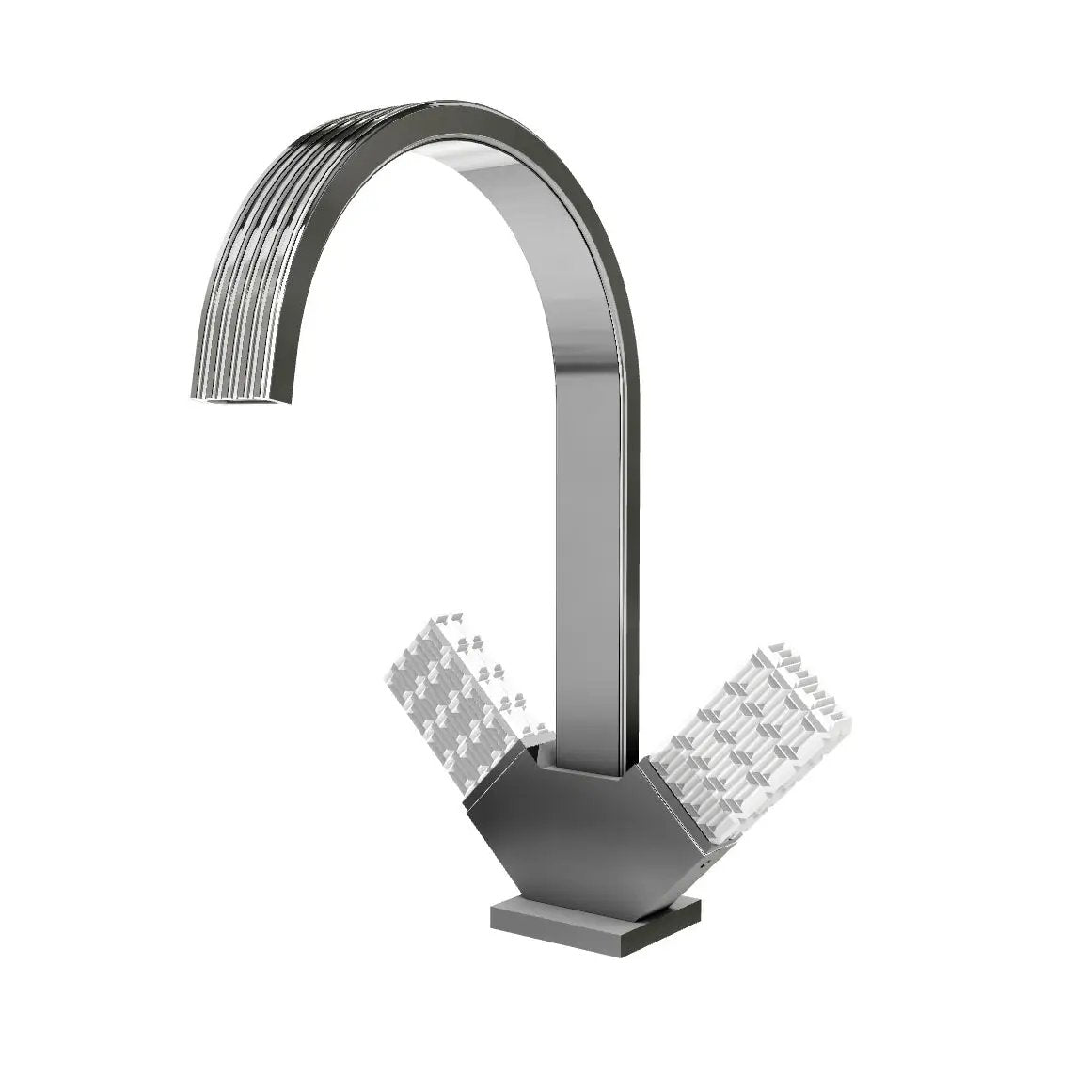 Aquabrass Tosca Single Hole 2 Handles Lavatory Faucet by Aquabrass