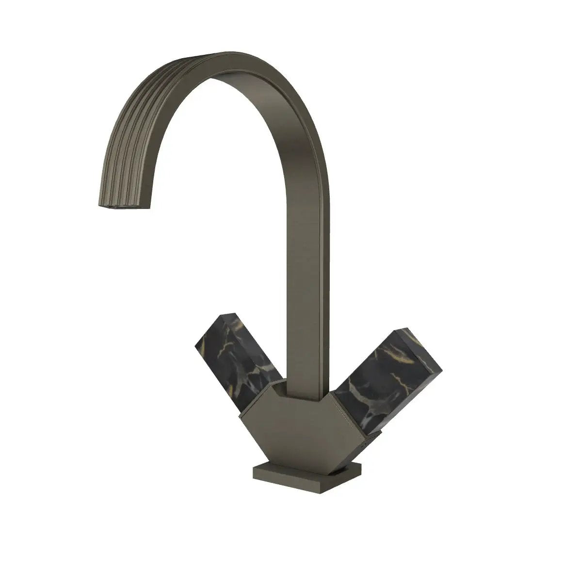 Aquabrass Tosca Single Hole 2 Handles Lavatory Faucet by Aquabrass