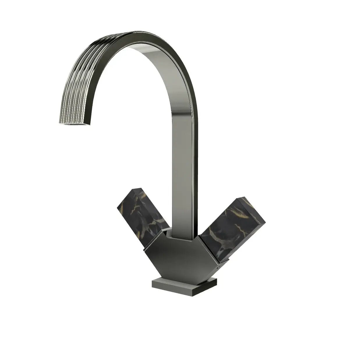 Aquabrass Tosca Single Hole 2 Handles Lavatory Faucet by Aquabrass
