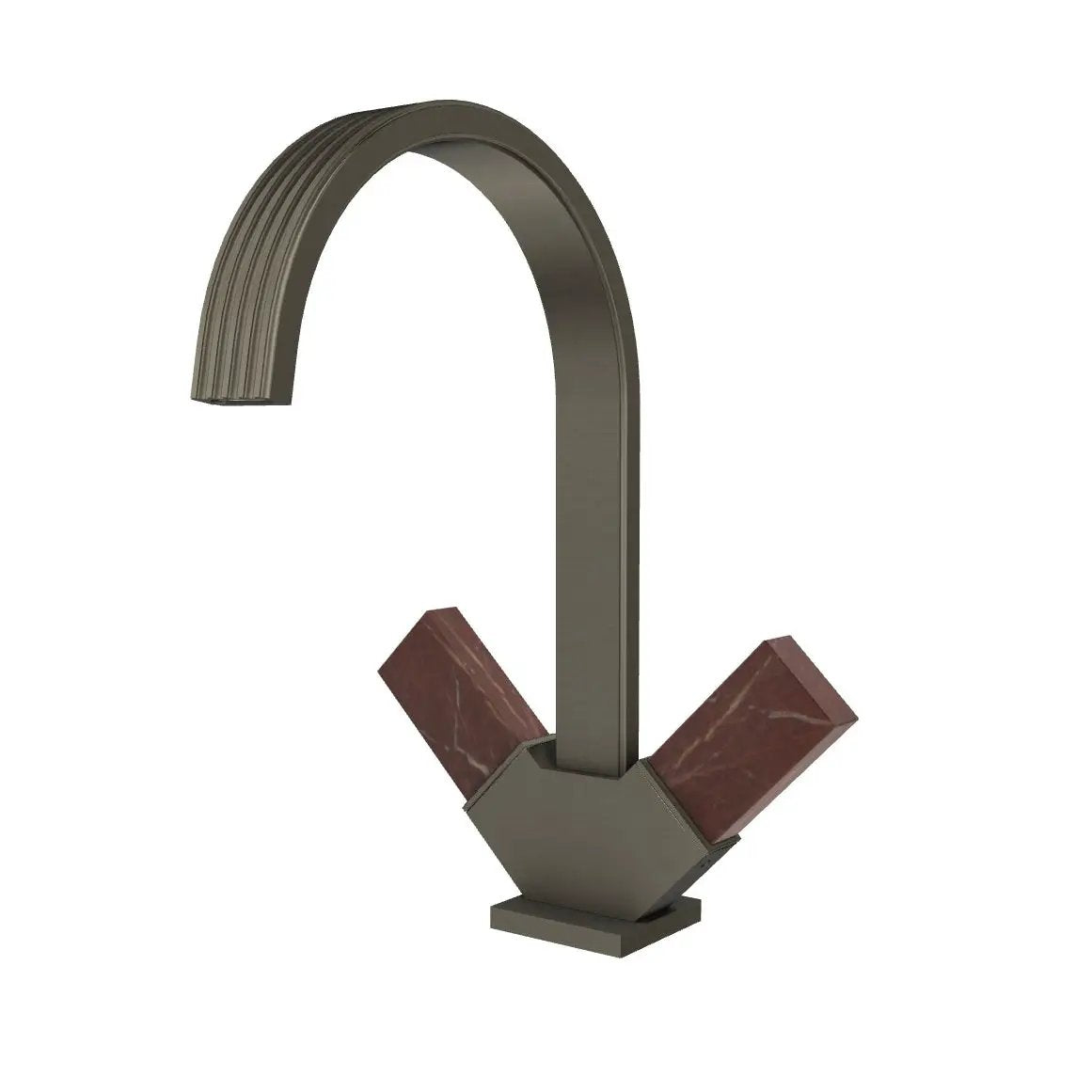 Aquabrass Tosca Single Hole 2 Handles Lavatory Faucet by Aquabrass