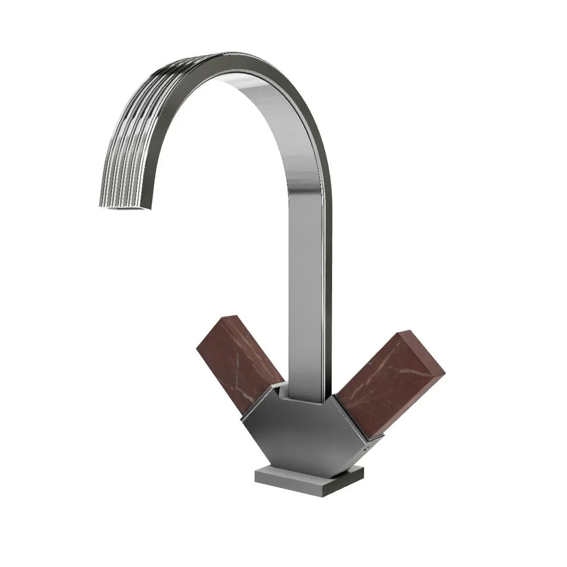 Aquabrass Tosca Single Hole 2 Handles Lavatory Faucet by Aquabrass
