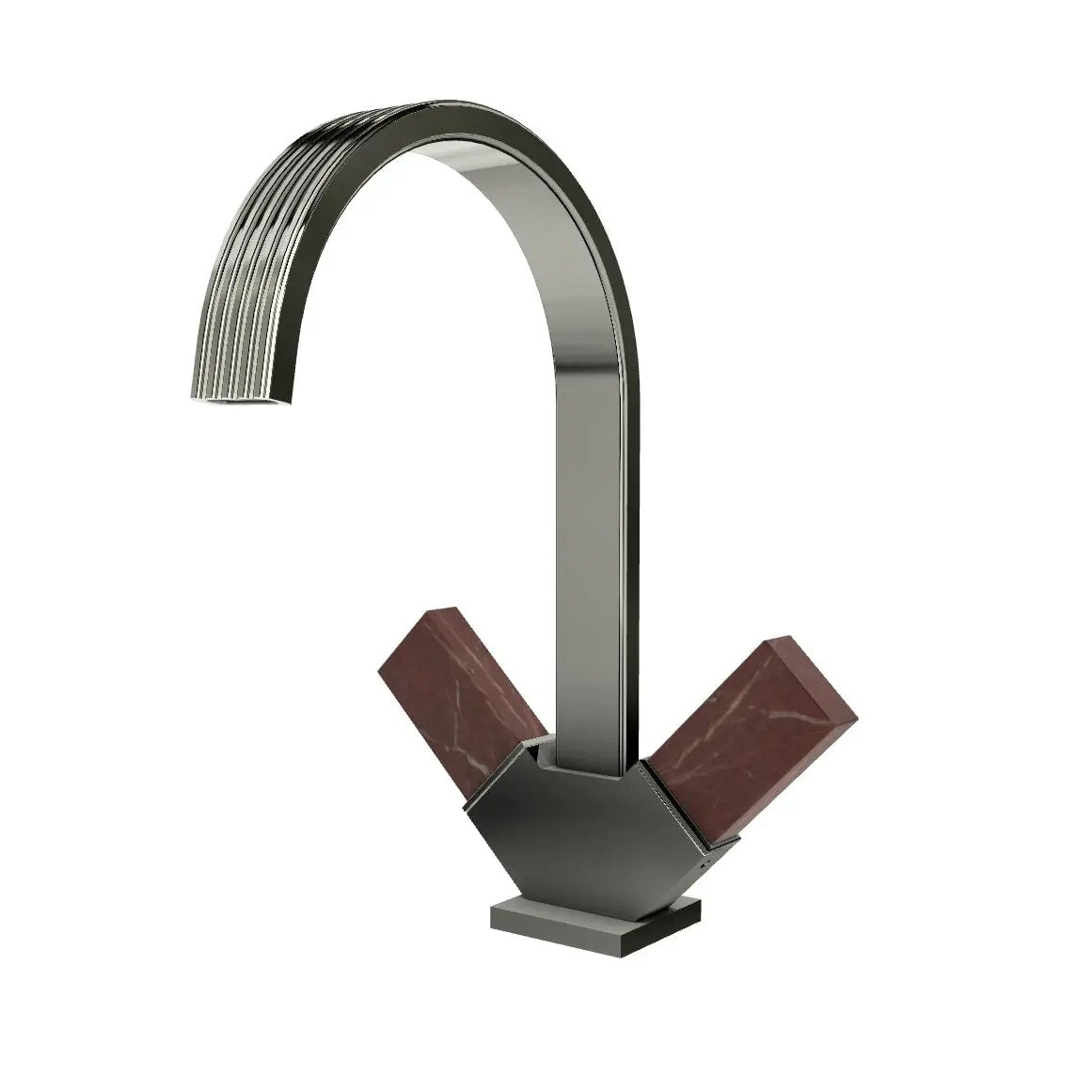 Aquabrass Tosca Single Hole 2 Handles Lavatory Faucet by Aquabrass