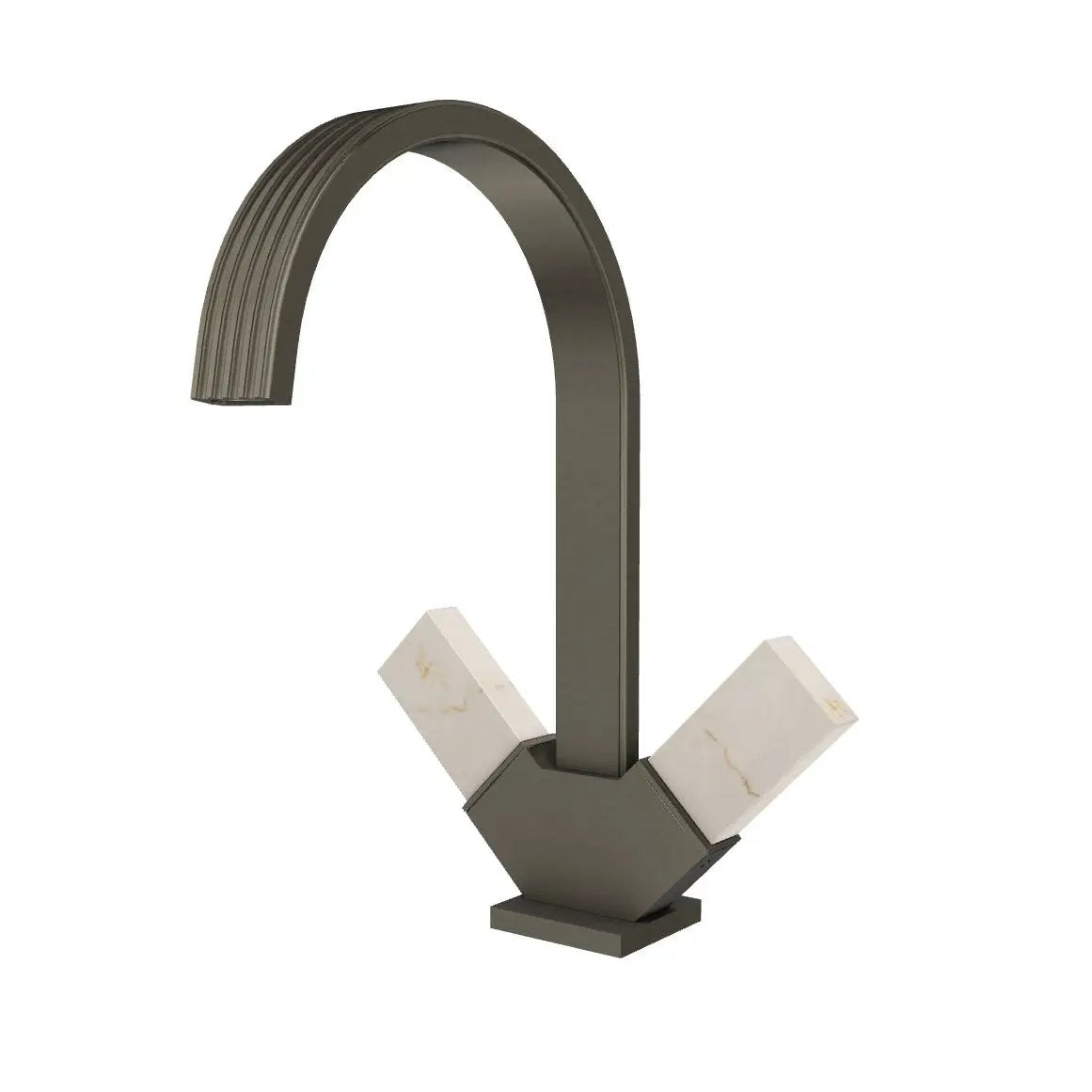 Aquabrass Tosca Single Hole 2 Handles Lavatory Faucet by Aquabrass