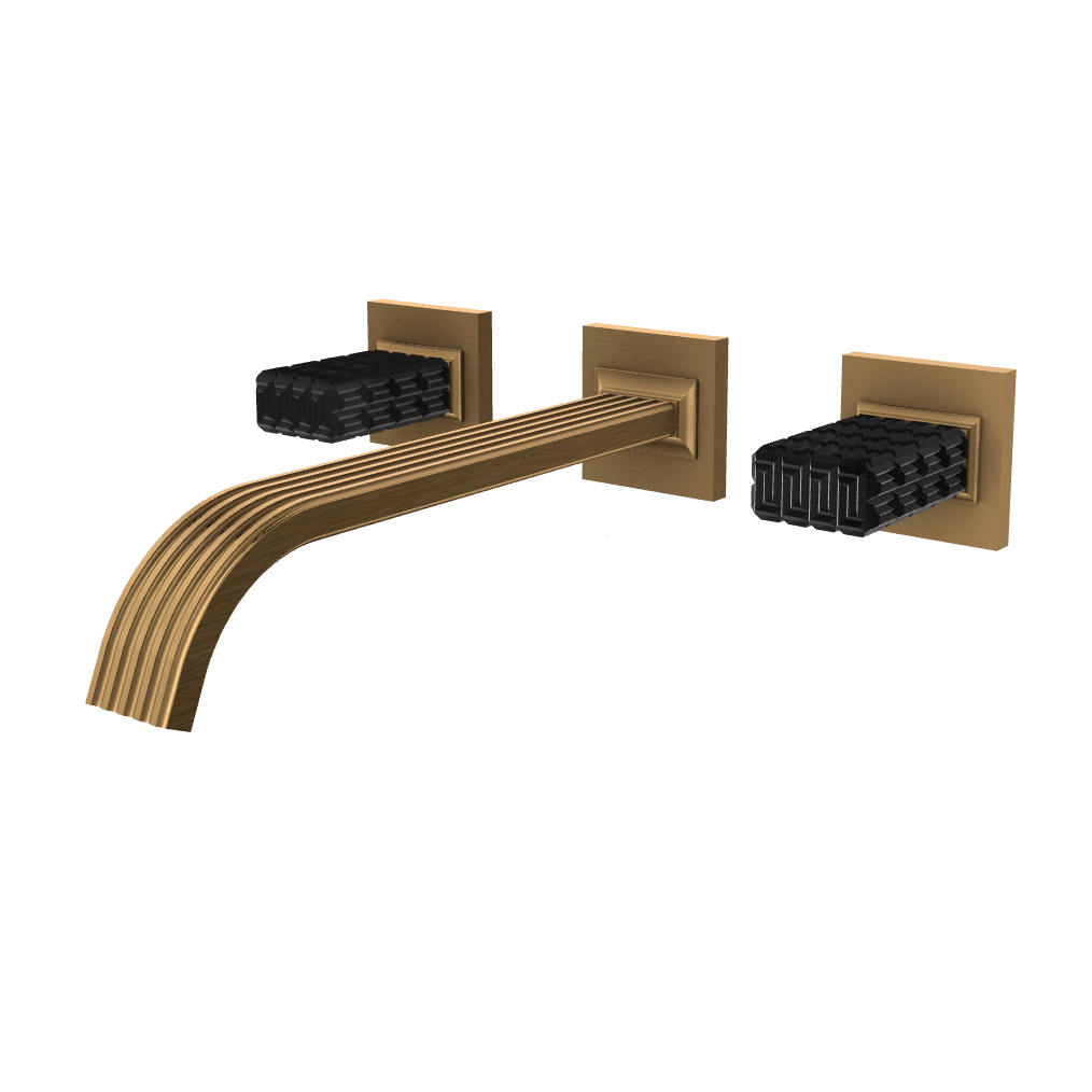 Aquabrass Tosca Wall 8" Lavatory Faucet - Trim Only by Aquabrass