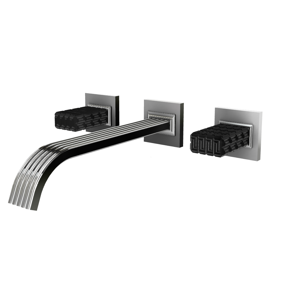 Aquabrass Tosca Wall 8" Lavatory Faucet - Trim Only by Aquabrass