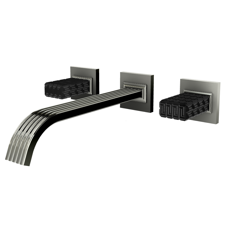 Aquabrass Tosca Wall 8" Lavatory Faucet - Trim Only by Aquabrass
