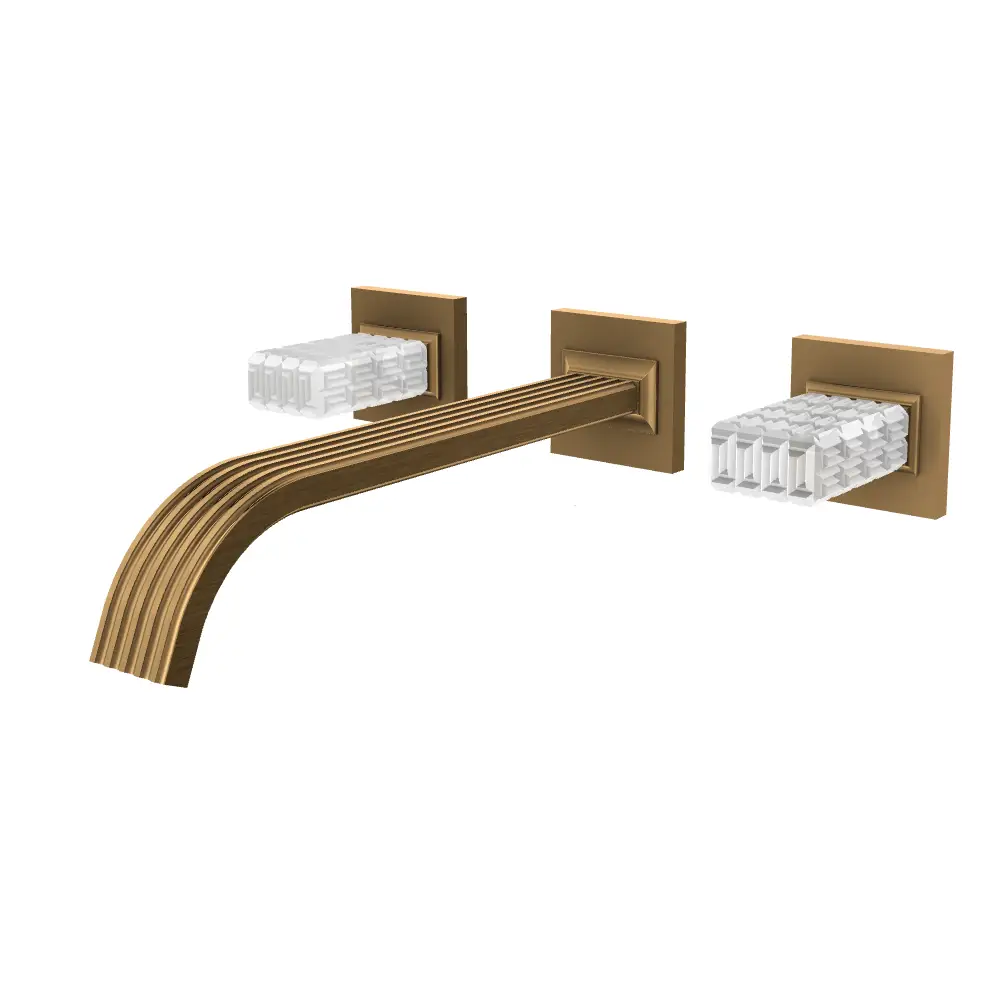 Aquabrass Tosca Wall 8" Lavatory Faucet - Trim Only by Aquabrass