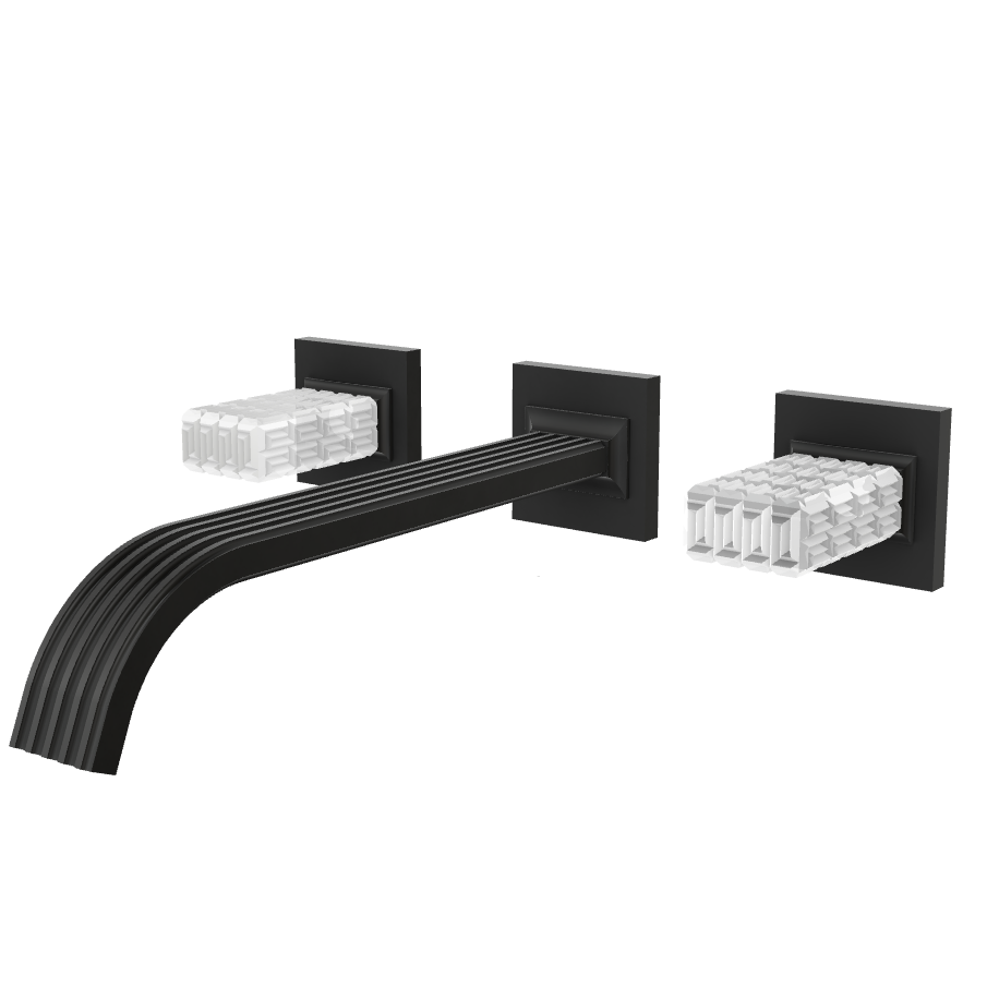 Aquabrass Tosca Wall 8" Lavatory Faucet - Trim Only