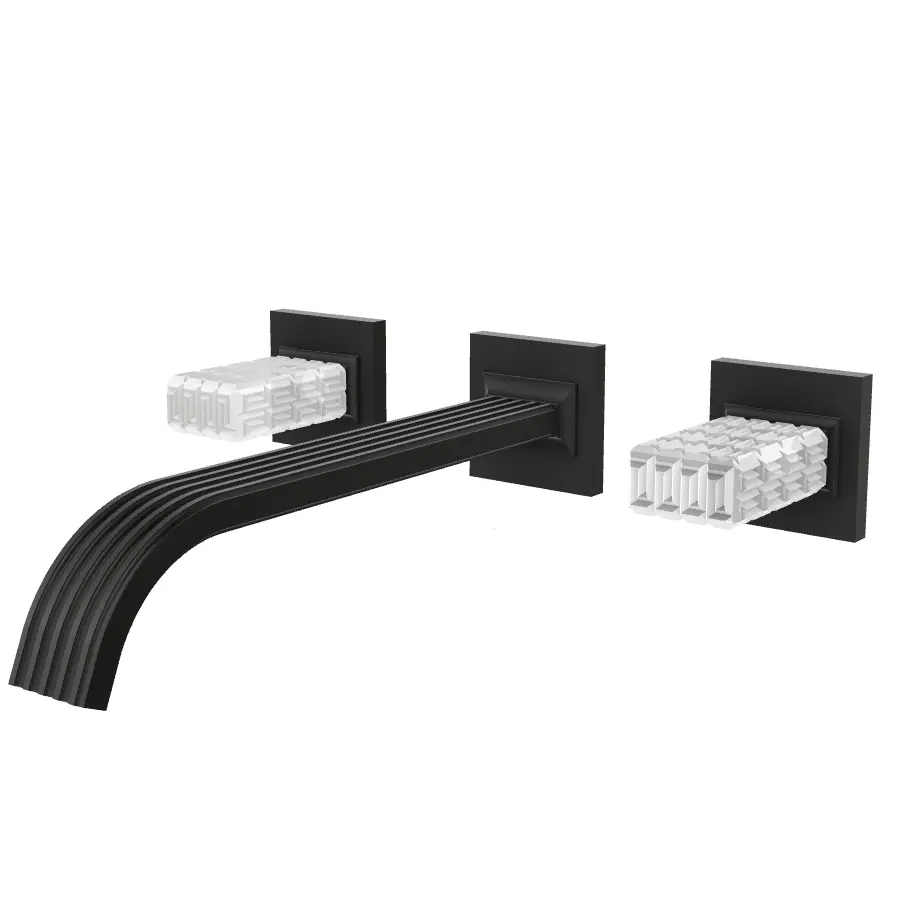 Aquabrass Tosca Wall 8" Lavatory Faucet - Trim Only by Aquabrass
