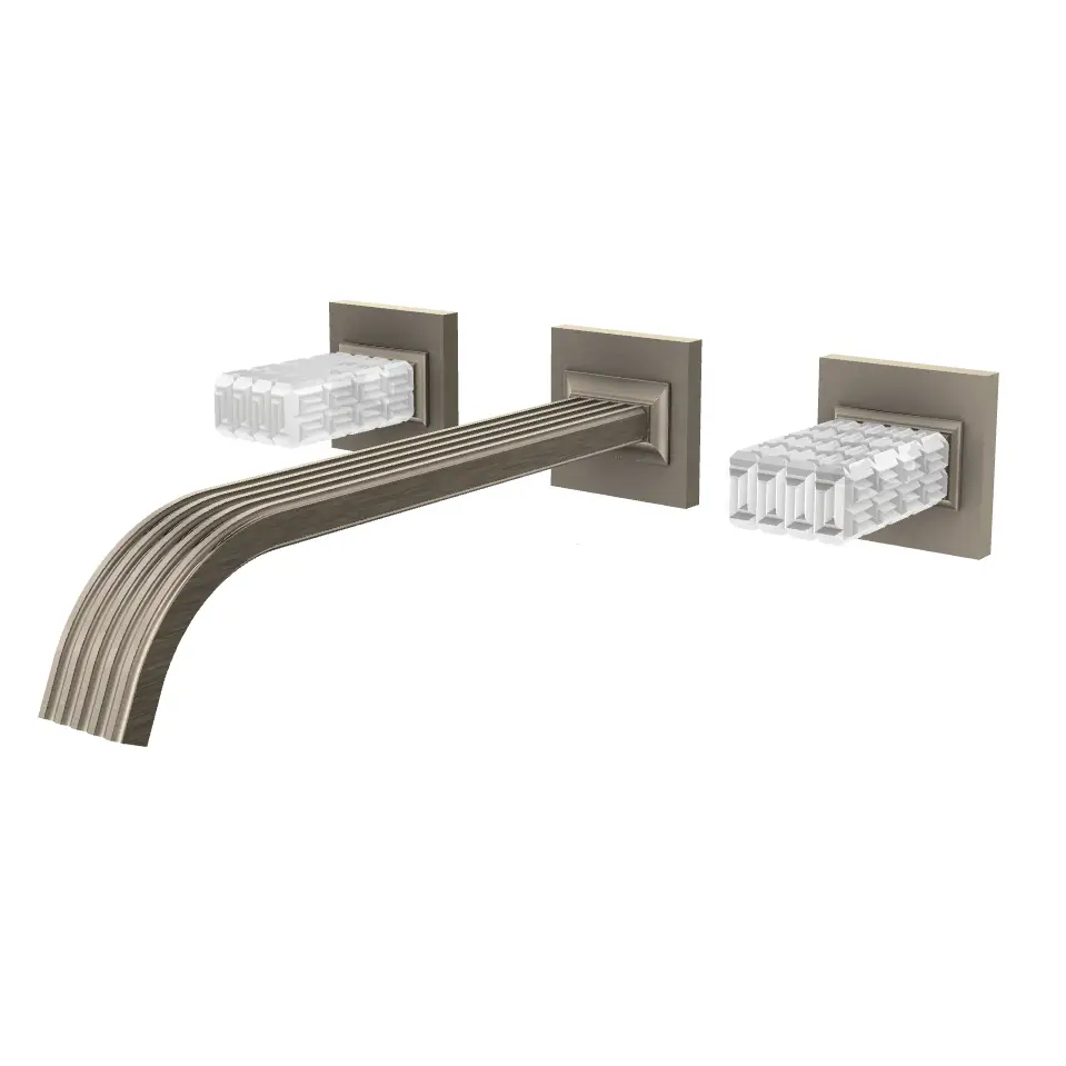 Aquabrass Tosca Wall 8" Lavatory Faucet - Trim Only by Aquabrass