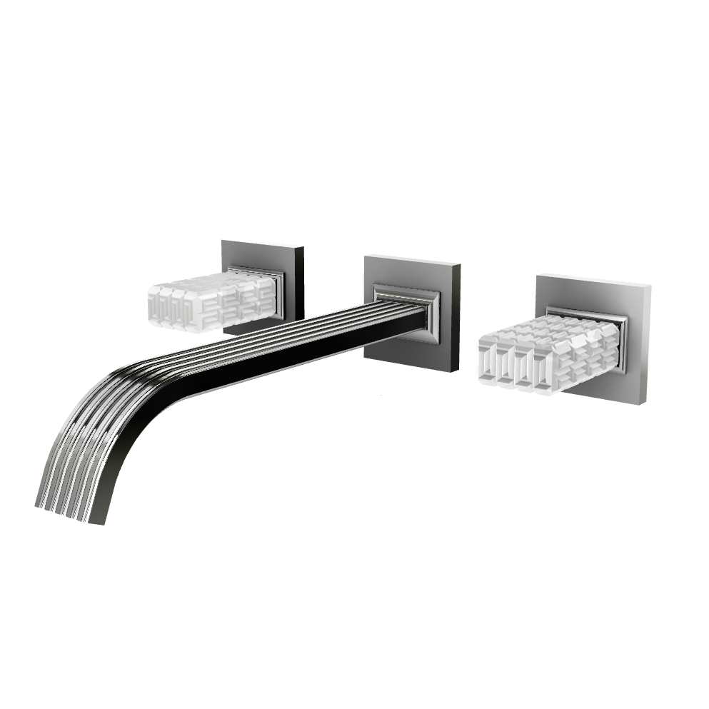 Aquabrass Tosca Wall 8" Lavatory Faucet - Trim Only