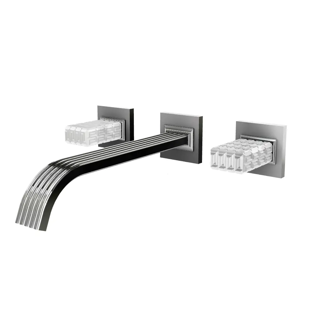 Aquabrass Tosca Wall 8" Lavatory Faucet - Trim Only by Aquabrass