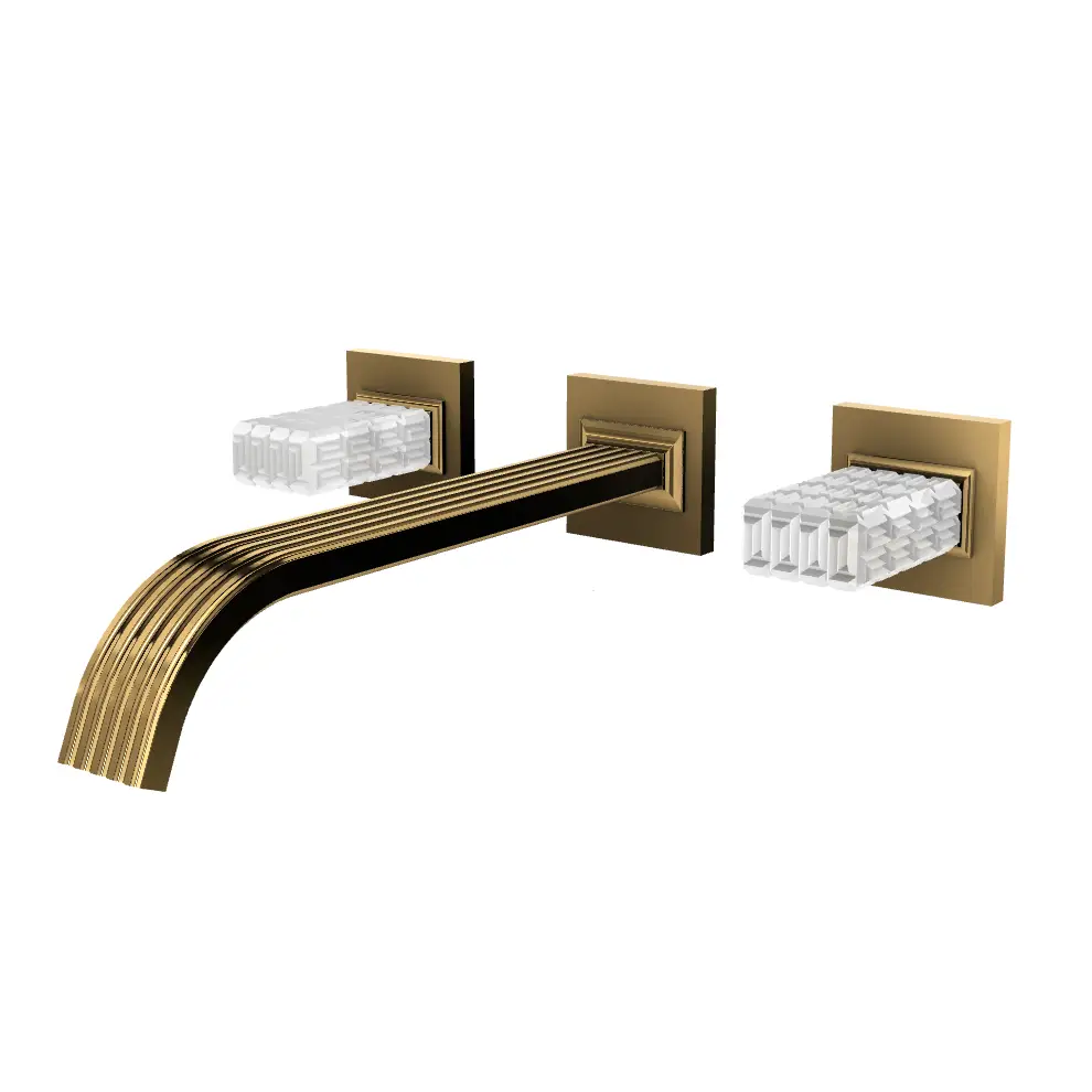 Aquabrass Tosca Wall 8" Lavatory Faucet - Trim Only by Aquabrass