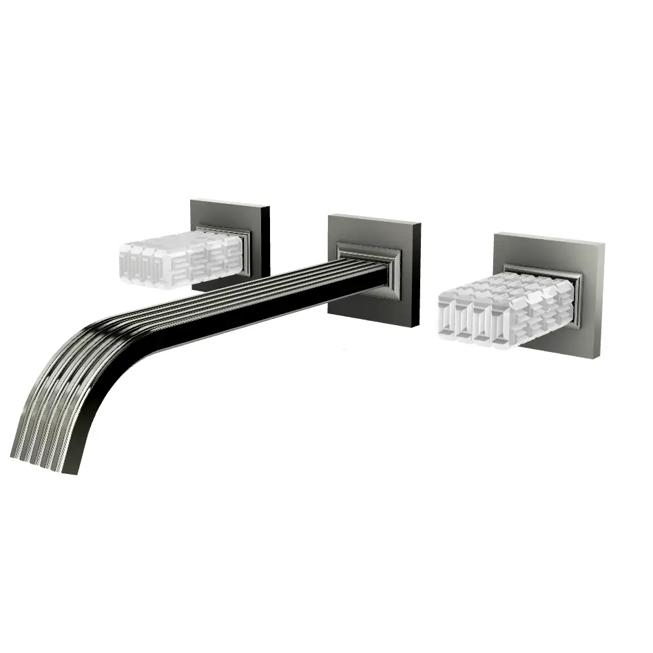 Aquabrass Tosca Wall 8" Lavatory Faucet - Trim Only by Aquabrass