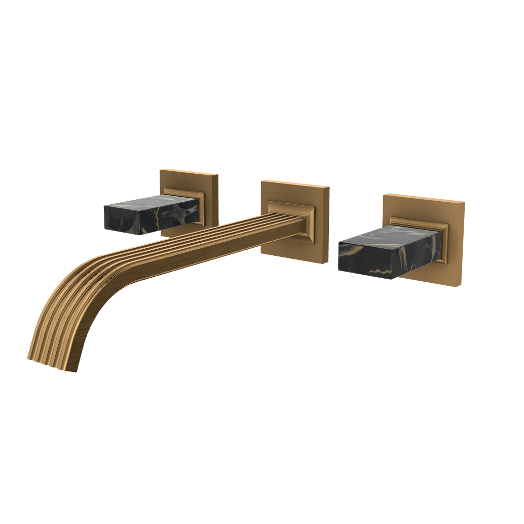 Aquabrass Tosca Wall 8" Lavatory Faucet - Trim Only by Aquabrass