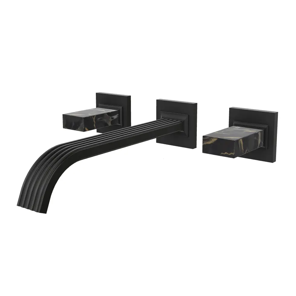 Aquabrass Tosca Wall 8" Lavatory Faucet - Trim Only by Aquabrass