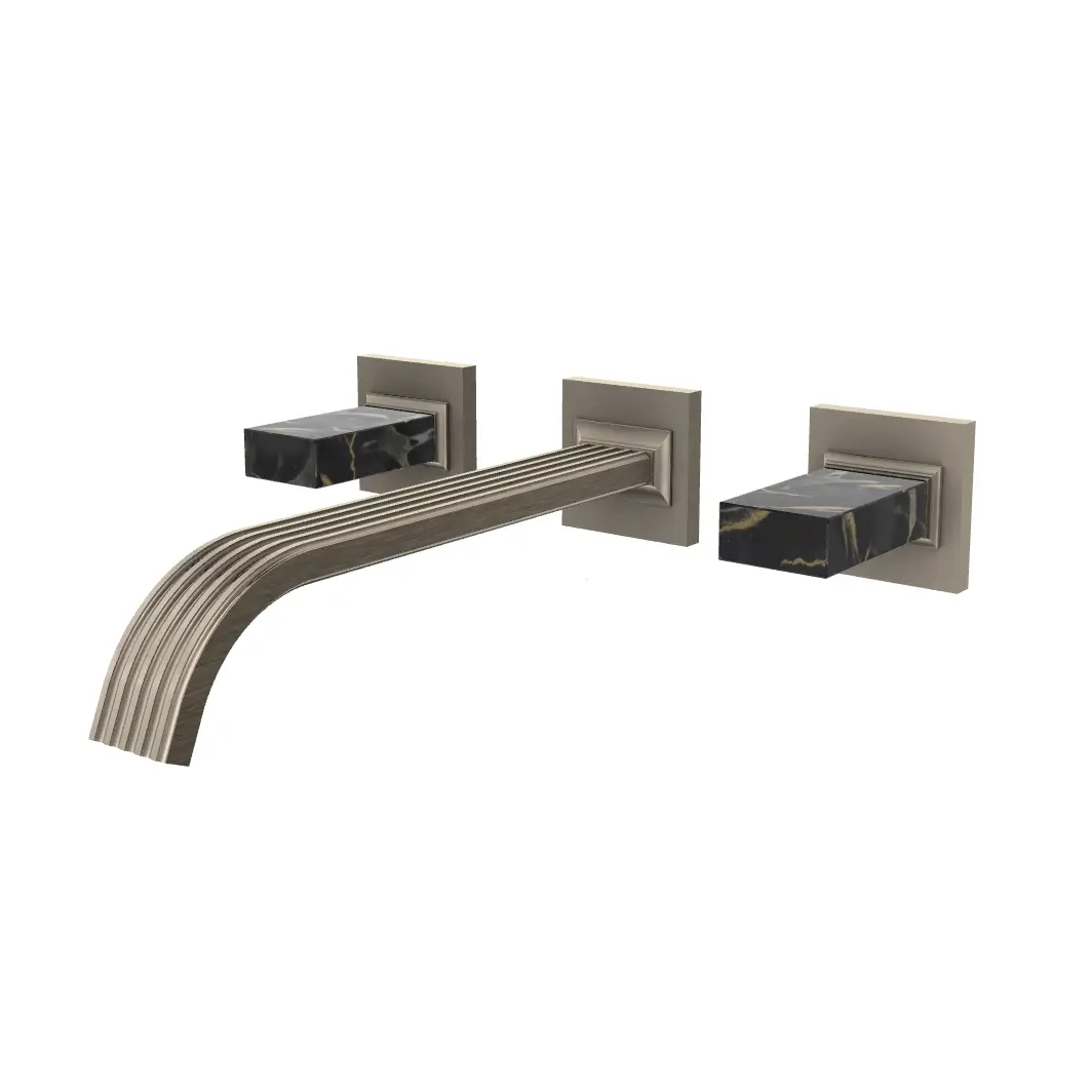 Aquabrass Tosca Wall 8" Lavatory Faucet - Trim Only by Aquabrass