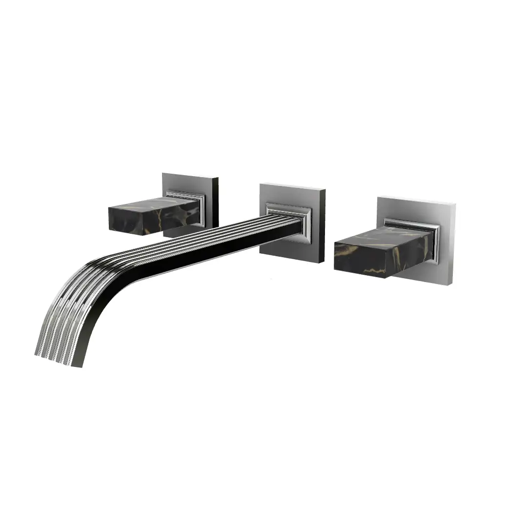 Aquabrass Tosca Wall 8" Lavatory Faucet - Trim Only by Aquabrass