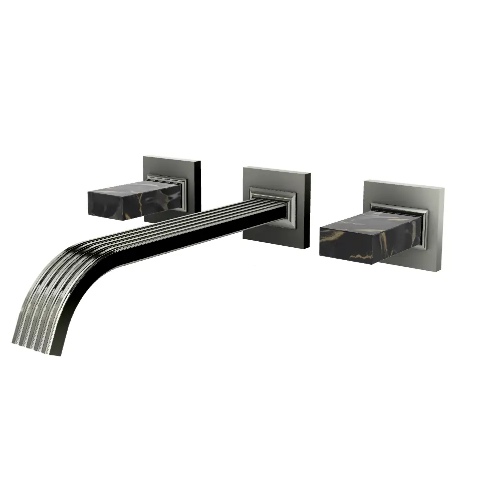 Aquabrass Tosca Wall 8" Lavatory Faucet - Trim Only by Aquabrass