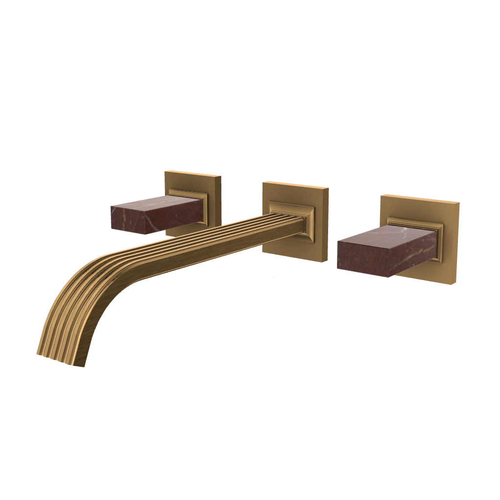 Aquabrass Tosca Wall 8" Lavatory Faucet - Trim Only by Aquabrass