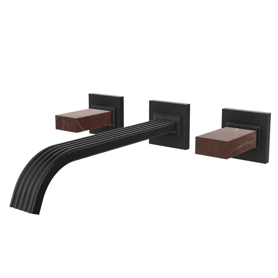 Aquabrass Tosca Wall 8" Lavatory Faucet - Trim Only by Aquabrass
