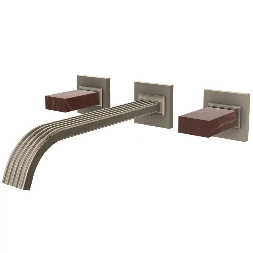 Aquabrass Tosca Wall 8" Lavatory Faucet - Trim Only by Aquabrass