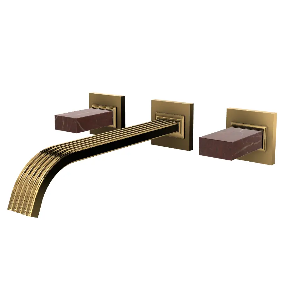 Aquabrass Tosca Wall 8" Lavatory Faucet - Trim Only by Aquabrass