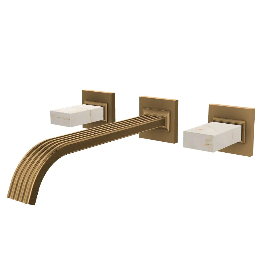 Aquabrass Tosca Wall 8" Lavatory Faucet - Trim Only by Aquabrass