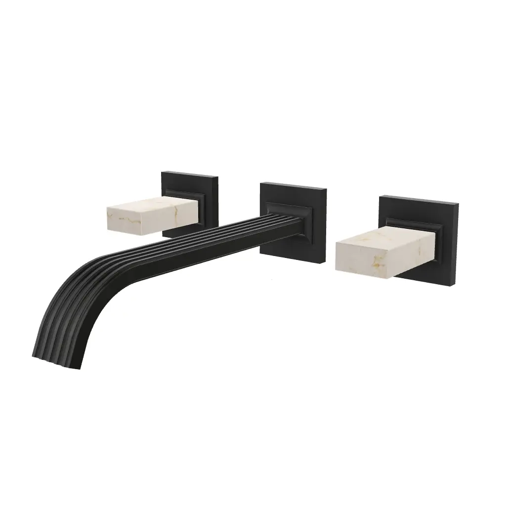 Aquabrass Tosca Wall 8" Lavatory Faucet - Trim Only by Aquabrass