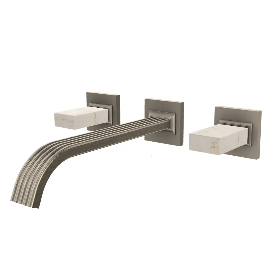 Aquabrass Tosca Wall 8" Lavatory Faucet - Trim Only by Aquabrass
