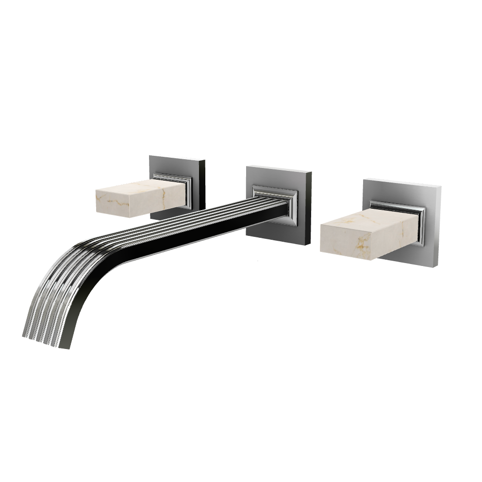 Aquabrass Tosca Wall 8" Lavatory Faucet - Trim Only