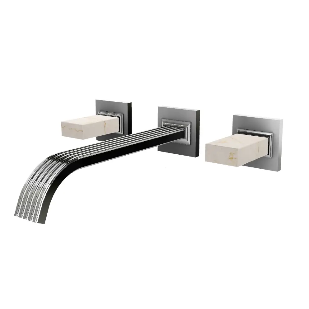 Aquabrass Tosca Wall 8" Lavatory Faucet - Trim Only by Aquabrass