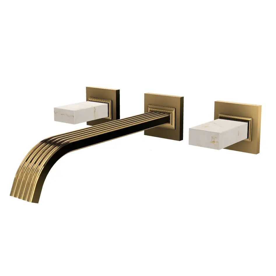 Aquabrass Tosca Wall 8" Lavatory Faucet - Trim Only by Aquabrass