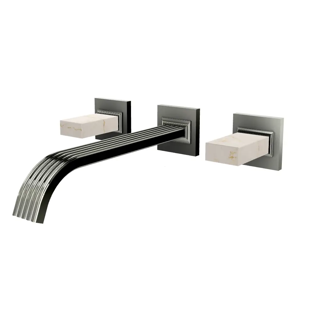 Aquabrass Tosca Wall 8" Lavatory Faucet - Trim Only by Aquabrass