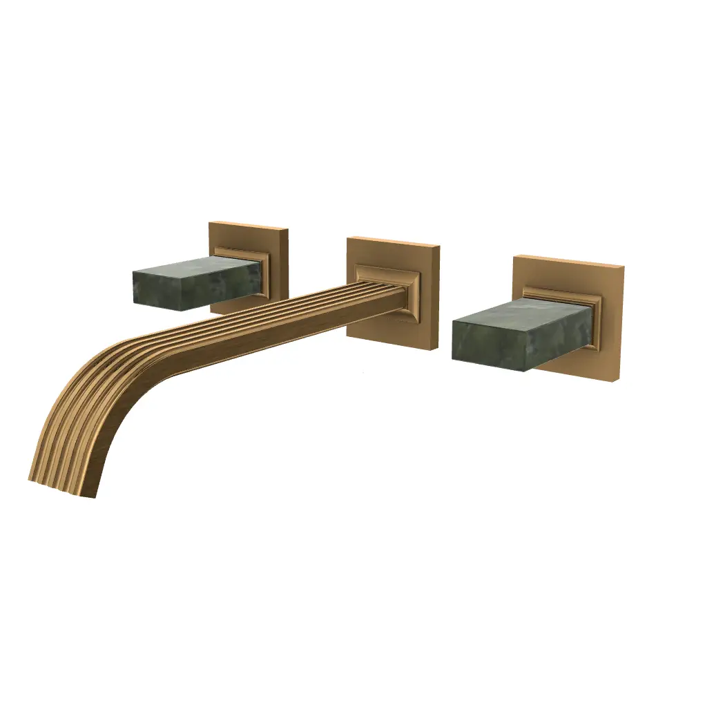 Aquabrass Tosca Wall 8" Lavatory Faucet - Trim Only by Aquabrass
