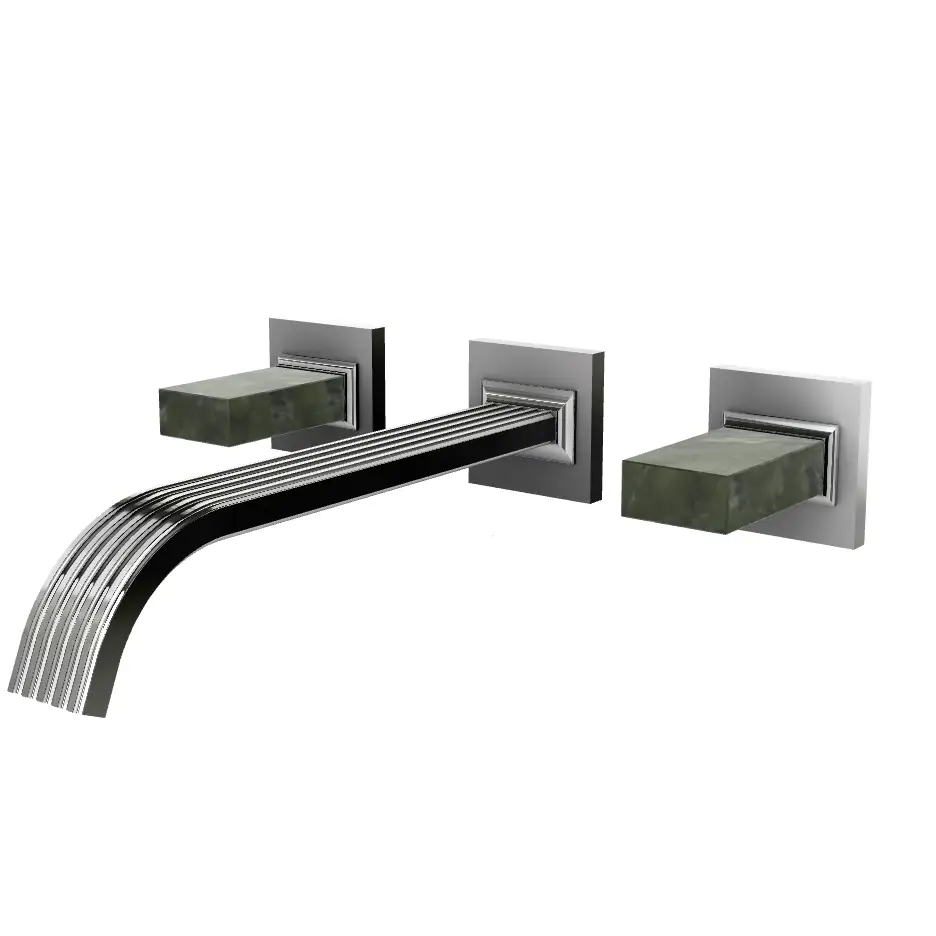 Aquabrass Tosca Wall 8" Lavatory Faucet - Trim Only by Aquabrass