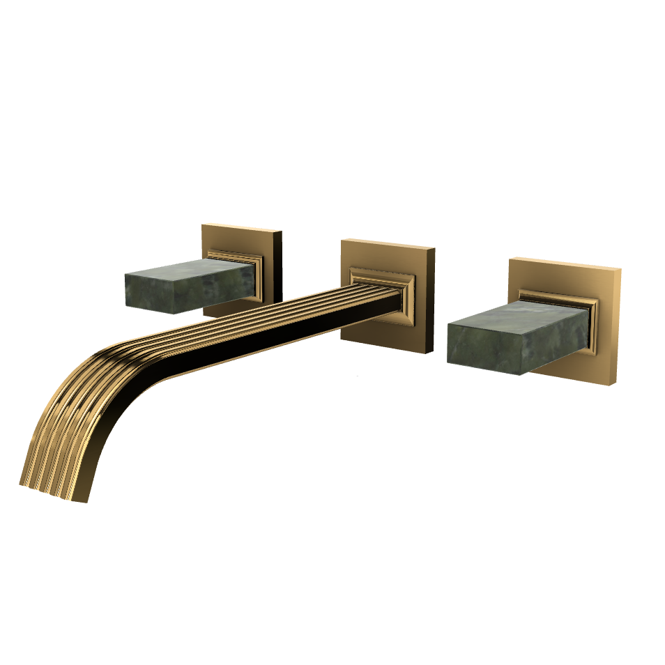 Aquabrass Tosca Wall 8" Lavatory Faucet - Trim Only by Aquabrass
