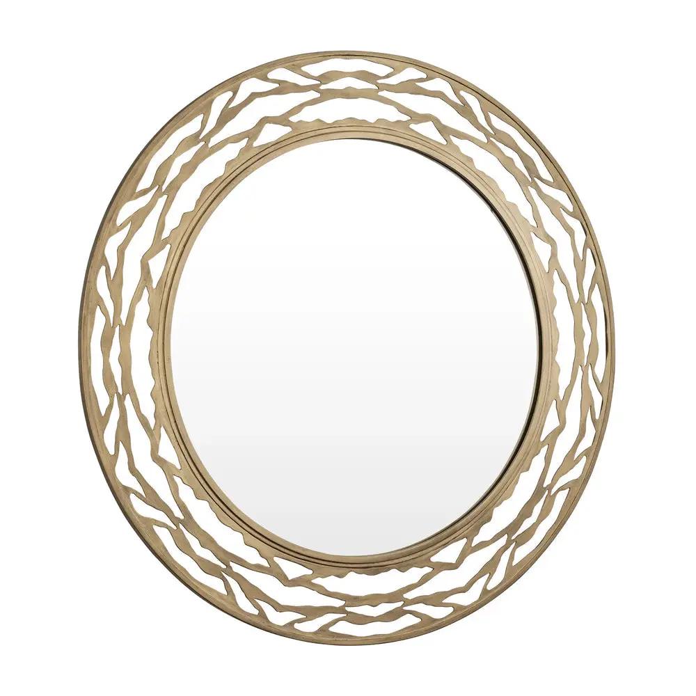 Varaluz Kato 33-in Round Mirror by Varaluz