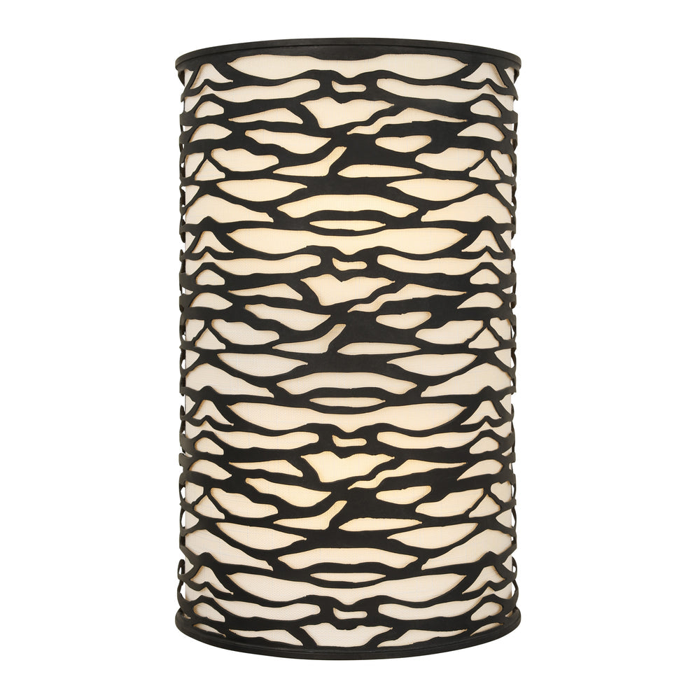 carbon black wall mount light