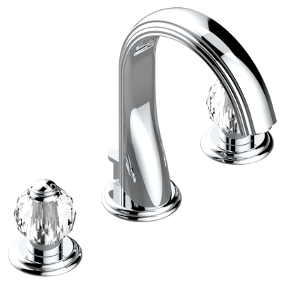 chrome polished faucet