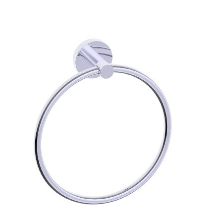 polished chrome towel ring