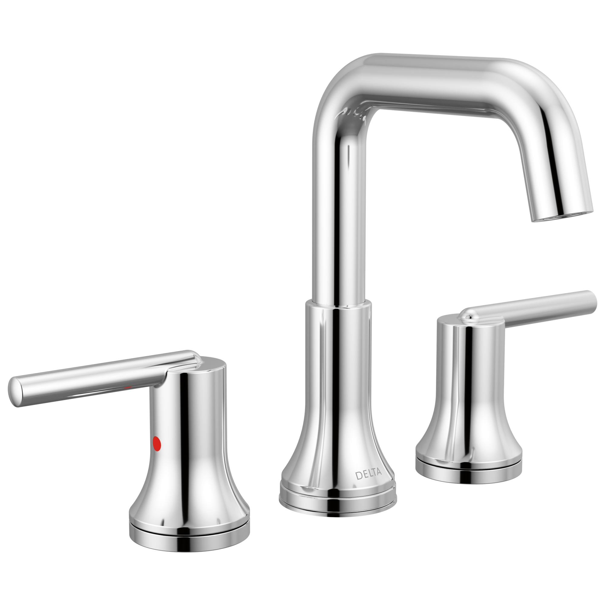 chrome bathroom faucet