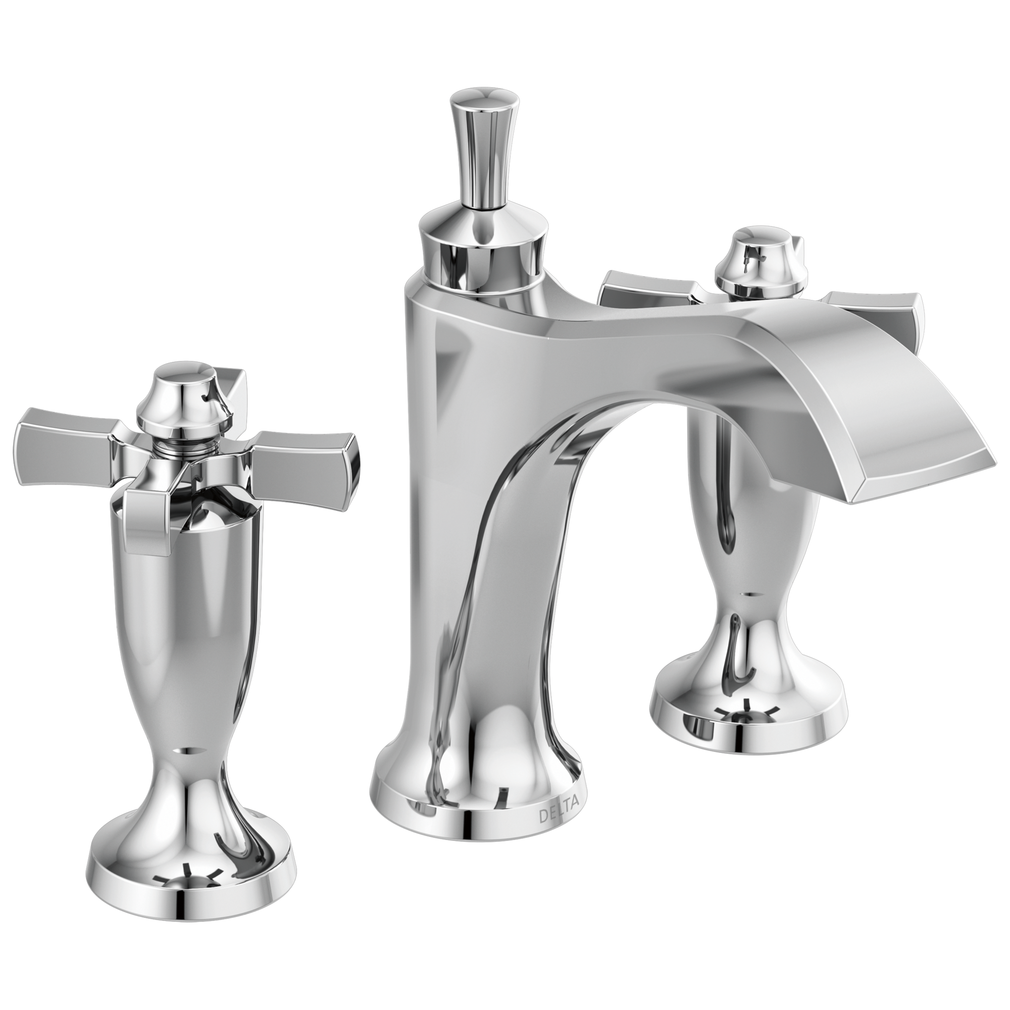 chrome bathroom faucet