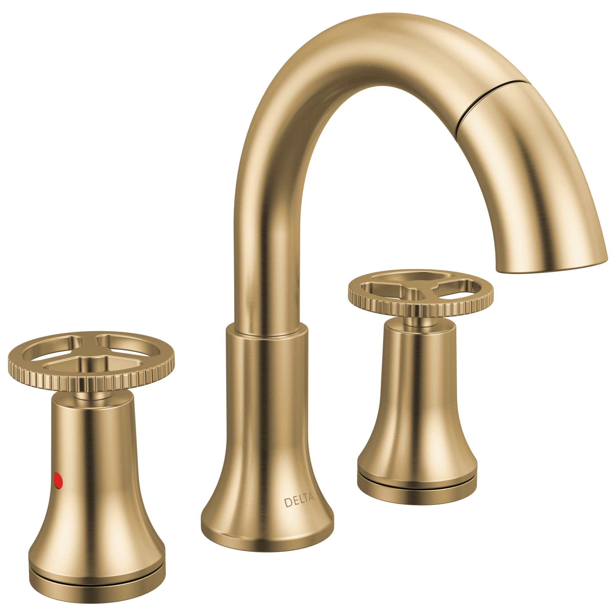 Delta Trinsic Two Handle Widespread Pull Down Bathroom Faucet by Delta