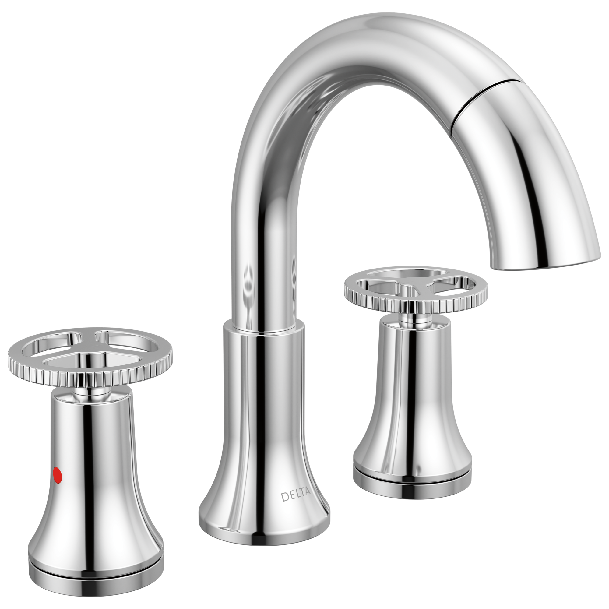 chrome bathroom faucet