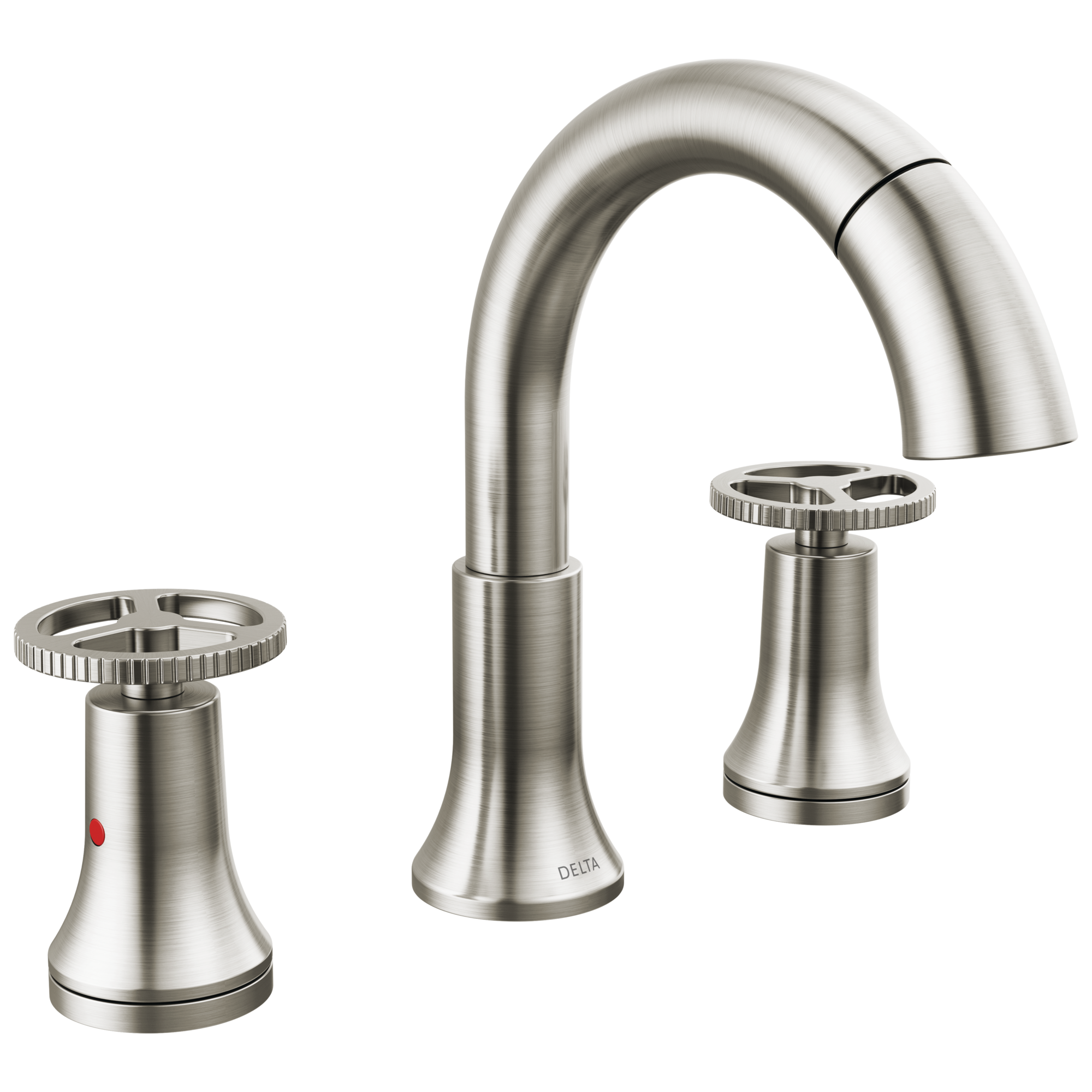 Delta Trinsic Two Handle Widespread Pull Down Bathroom Faucet by Delta