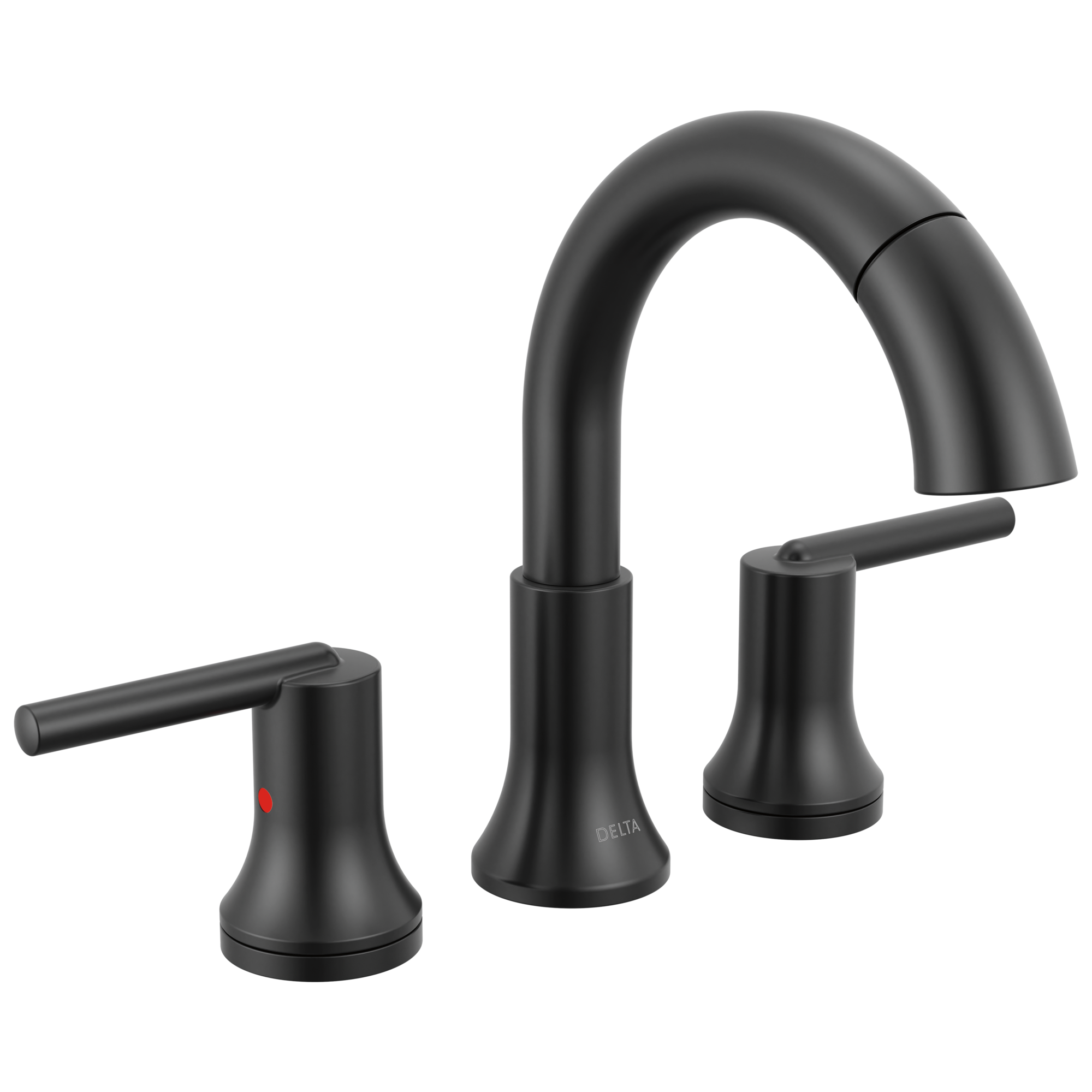 Delta Trinsic Two Handle Widespread Pull Down Bathroom Faucet by Delta