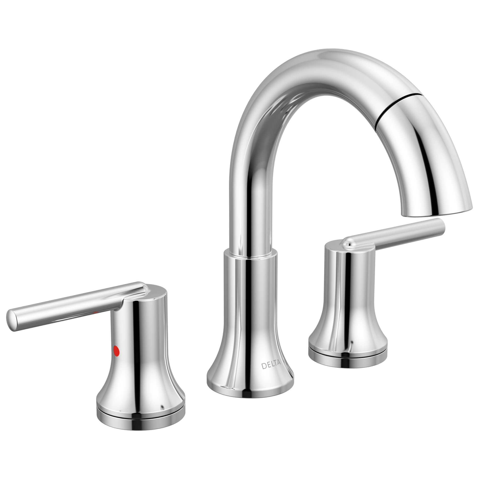 chrome bathroom faucet