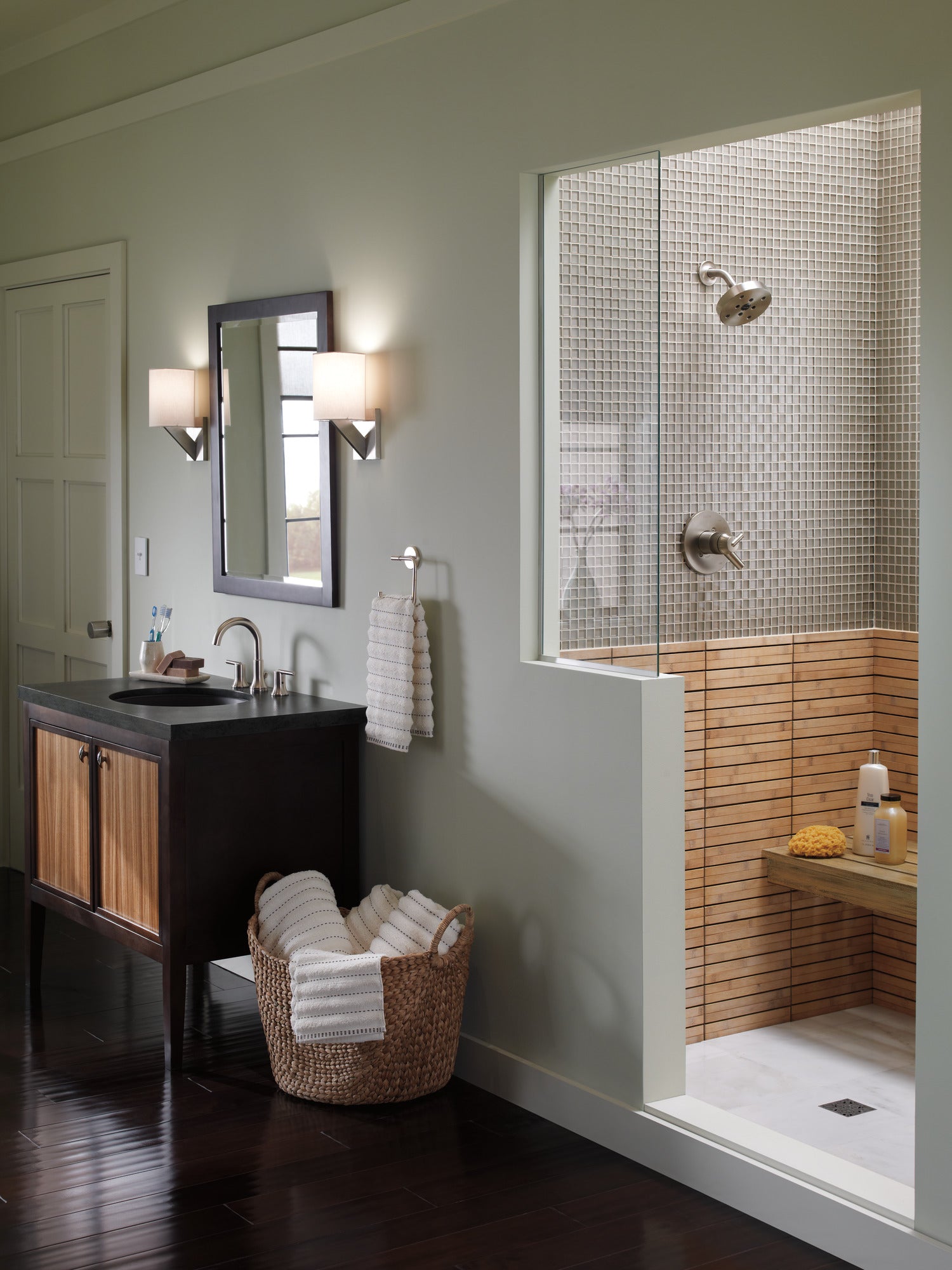 stainless bathroom faucet